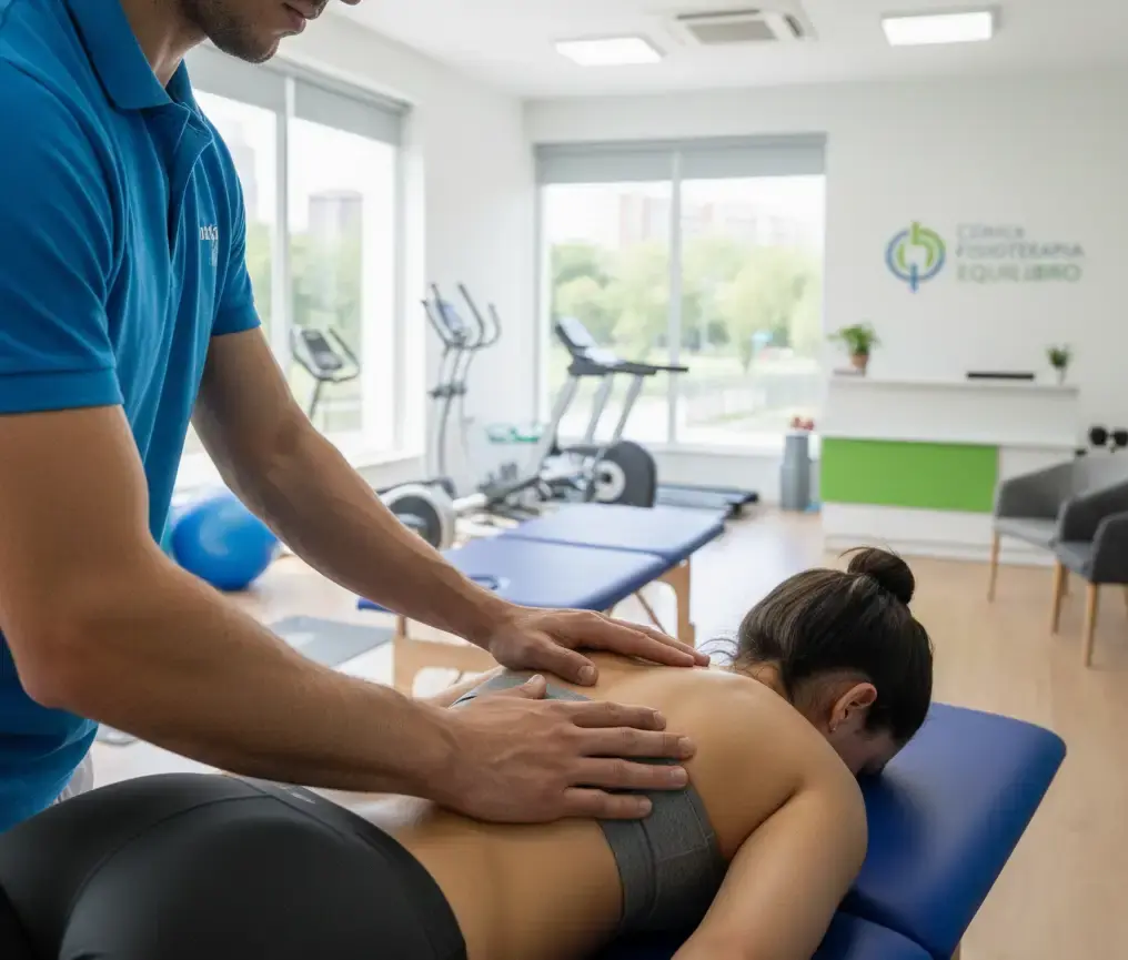 Detalle de sesión de fisioterapia personalizada